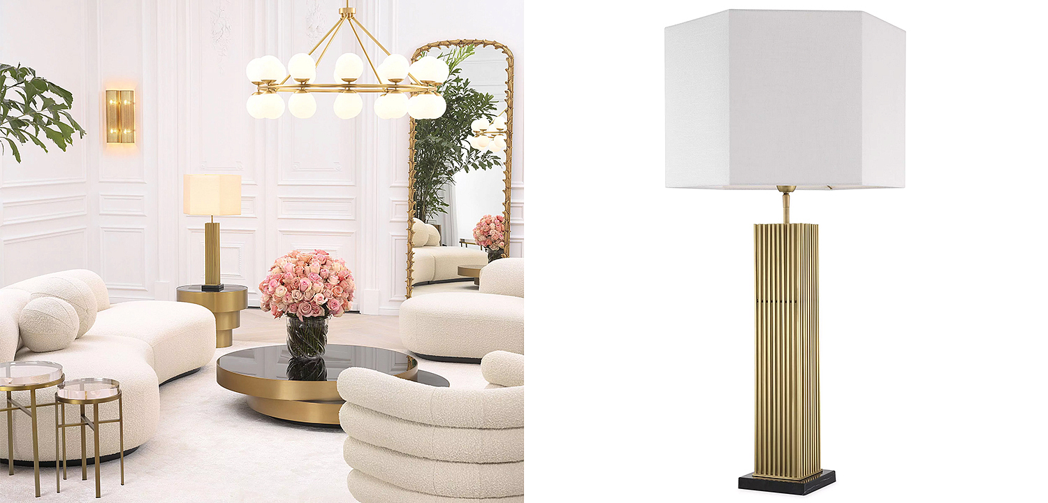Настольная лампа Eichholtz Table Lamp Viggo Brass Настольная лампа Eichholtz Table Lamp Viggo Brass - Loft-Concept в Барнауле