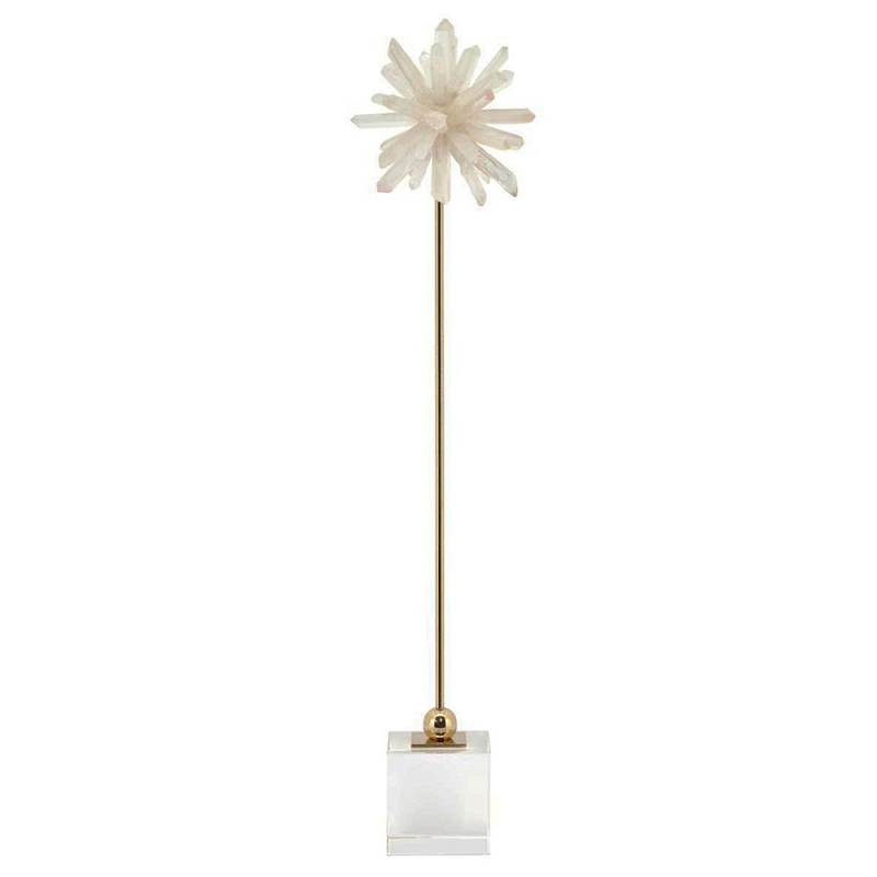 Статуэтка Obelisque Flower Белый Золотой Статуэтка Obelisque Flower Белый Золотой в Барнауле | Loft Concept