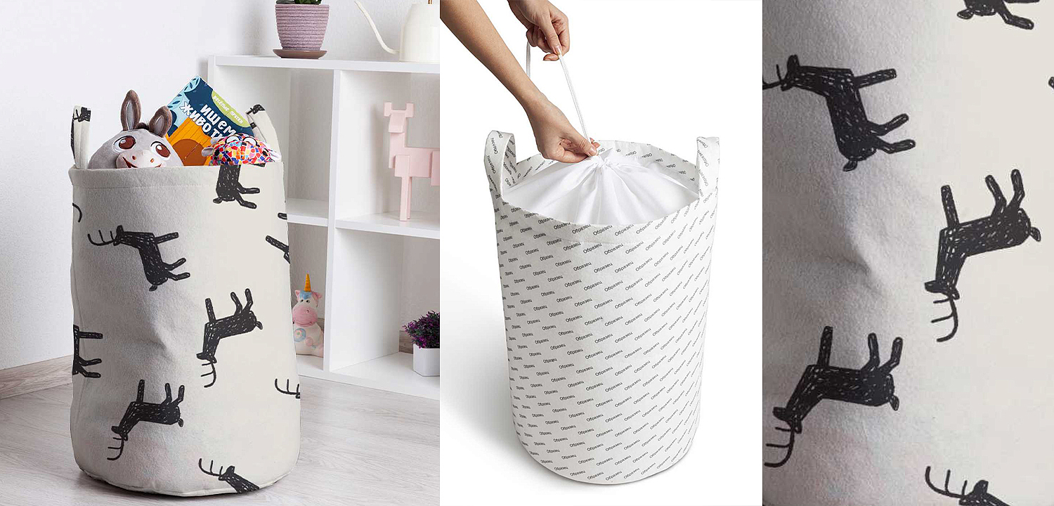 Корзина Deer Pattern Basket Корзина Deer Pattern Basket - Loft-Concept в Барнауле