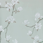 Обои ручная роспись Magnolia Canopy Original Colourway on Adam Grey dyed silk варинант исполнения - 1 | Loft Concept в Барнауле