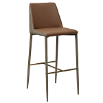 Стул барный с терракотовой обивкой из экокожи Spectacular High Chair варинант исполнения - 1 | Loft Concept в Барнауле