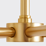 Люстра золотая с белыми тканевыми абажурами Coolness варинант исполнения - 3 | Loft Concept в Барнауле