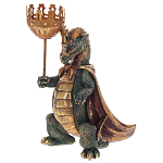 Подсвечник в виде дракона Dragon candlestick Green Gold Brown L or R варинант исполнения - 3 | Loft Concept в Барнауле