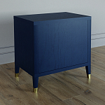 Тумба прикроватная с двумя ящиками Elsa Dreams Blue варинант исполнения - 4 | Loft Concept в Барнауле
