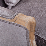 Кресло Ava Classical Armchair brown and grey velour варинант исполнения - 4 | Loft Concept в Барнауле