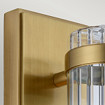 Бра вертикальное с рифленым стеклянным плафоном и прямоугольным основанием Quintiesse варинант исполнения - 2 | Loft Concept в Барнауле