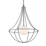 Подвесной светильник из тонких прутьев в форме колокола Forged Thin Rods варинант исполнения - 3 | Loft Concept в Барнауле