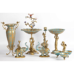 Фарфоровый подсвечник Слон с эмоцией Fluens варинант исполнения - 6 | Loft Concept в Барнауле