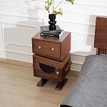 Тумбочка прикроватная с ящиком и дверцей Робот Robot Desk варинант исполнения - 3 | Loft Concept в Барнауле