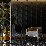 Гипсовая 3D Панель BATOID варинант исполнения - 1 | Loft Concept в Барнауле