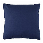 Подушка декоративная хлопковая синего цвета с абстрактным принтом Elysian Flow Azure варинант исполнения - 2 | Loft Concept в Барнауле