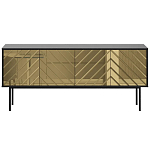 Длинная тумба с зеркальным декором Serena варинант исполнения - 10 | Loft Concept в Барнауле