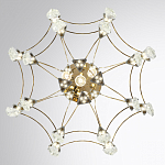 Люстра подвесная из металла с хрустальными подвесками прозрачного цвета Quasar 41 варинант исполнения - 4 | Loft Concept в Барнауле