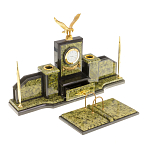 Настольный письменный набор из змеевика  и бронзы с декором в виде орла в подарочной упаковке Successful Leader варинант исполнения - 2 | Loft Concept в Барнауле