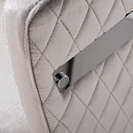 Стул серый велюровый со стеганной спинкой Focus on Convenience варинант исполнения - 2 | Loft Concept в Барнауле