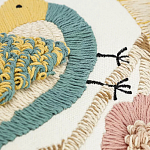 Чехол на подушку с кисточками и вышивкой птиц Ethnic mix Birds Rect варинант исполнения - 3 | Loft Concept в Барнауле