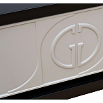 Тумбочка прикроватная с ящиком черно-серого цвета Noble Nightstand варинант исполнения - 3 | Loft Concept в Барнауле