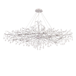 Люстра круглая подвесная с декором в виде ветвей и прозрачных подвесок из стекла в форме капель Droplet Chandelier варинант исполнения - 2 | Loft Concept в Барнауле
