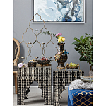 Блюдо черного цвета из фрафора на бронзовых ножках Eden Garden porcelain and bronze варинант исполнения - 6 | Loft Concept в Барнауле