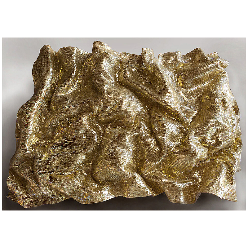 Панно «Golden Flow» Золотой в Барнауле | Loft Concept 