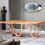 Обеденный стол прямоугольный с фигурными ножками G-table варинант исполнения - 2 | Loft Concept в Барнауле