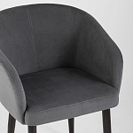 Мягкое кресло на металлических ножках Shaggy Dark Grey варинант исполнения - 5 | Loft Concept в Барнауле