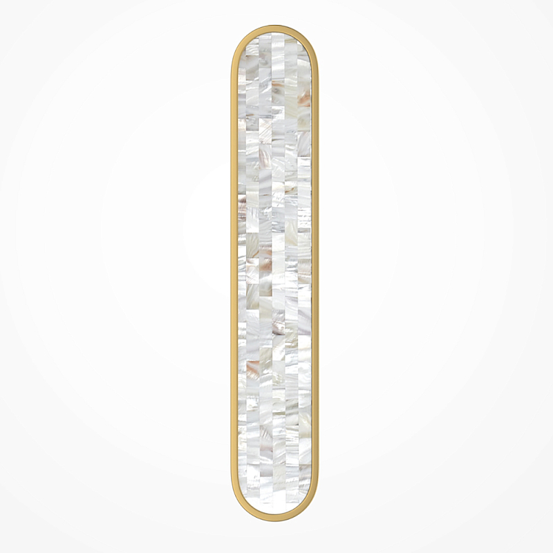 Бра перламутровый Lunaris 60 см Латунь Перламутровый в Барнауле | Loft Concept 