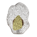 Бра с рельефным волнообразным стеклянным плафоном и вставкой из мрамора Liquid Stone варинант исполнения - 1 | Loft Concept в Барнауле