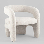 Кресло дизайнерское для лаунж зоны жемчужного цвета Pearl Lounge варинант исполнения - 1 | Loft Concept в Барнауле