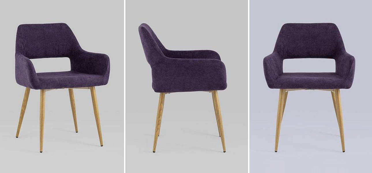 Стул NEASAN Chair Фиолетовый Велюр Стул NEASAN Chair Фиолетовый Велюр - Loft-Concept в Барнауле