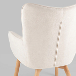 Белое кресло на ножках из массива CORDELIA варинант исполнения - 6 | Loft Concept в Барнауле