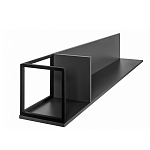 Полка навесная открытая цвета графит Strict Lines  варинант исполнения - 5 | Loft Concept в Барнауле