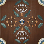 Плитка с узором Васильки 2 варинант исполнения - 1 | Loft Concept в Барнауле