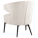 Современное мягкое кресло на металлических ножках Rakush Milk варинант исполнения - 4 | Loft Concept в Барнауле