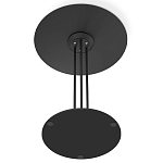 Стол журнальный круглый с бежевой столешницей из стекла Beige Marble варинант исполнения - 5 | Loft Concept в Барнауле