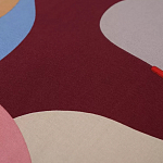 Подушка декоративная хлопковая с абстрактным принтом Elysian Flow Terra варинант исполнения - 3 | Loft Concept в Барнауле