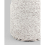 Пуф Loreen со спинкой вращающийся букле светло-серый варинант исполнения - 3 | Loft Concept в Барнауле