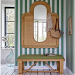 Скамья из ротанга с подушкой Mattia Rattan Bench варинант исполнения - 6 | Loft Concept в Барнауле