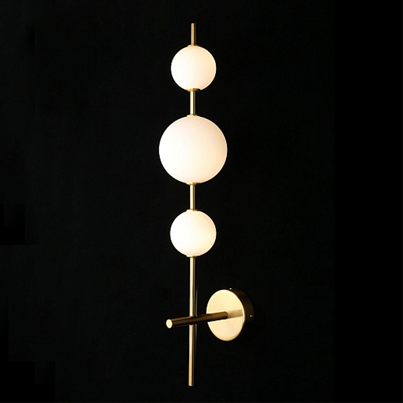 Бра настенное светодиодное Three Elements of Light Золотой Белый в Барнауле | Loft Concept 