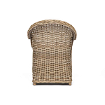 Кресло из ротанга с подушкой Nest бежево-серое варинант исполнения - 4 | Loft Concept в Барнауле