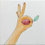 Плитка дизайнерская с рисунком Лимон варинант исполнения - 2 | Loft Concept в Барнауле