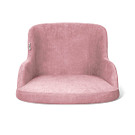 Стул с мягкой розовой обивкой из велюра и подъемно-поворотным механизмом на черных колесиках Harper Pink варинант исполнения - 2 | Loft Concept в Барнауле