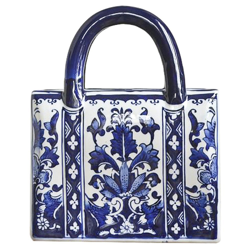 Ваза Ceramic Bag ornament Темно-синий Ваза Ceramic Bag ornament Темно-синий в Барнауле | Loft Concept