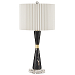 Настольная лампа с плиссированным цилиндрическим абажуром Tightened Waist варинант исполнения - 3 | Loft Concept в Барнауле