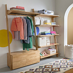 Корзина для белья из ткани букле Boucle Organizers Round варинант исполнения - 4 | Loft Concept в Барнауле