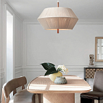 Люстра из дуба с веревчатым абажуром Rope Oak Chandelier варинант исполнения - 4 | Loft Concept в Барнауле