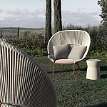 Дизайнерское уличное кресло с веревочной спинкой PETALO Armchair варинант исполнения - 3 | Loft Concept в Барнауле