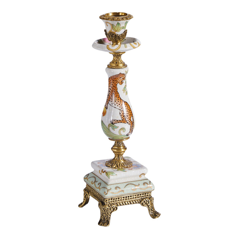 Подсвечник с растительным и животным дизайном Centennial Garden Мульти Бронза в Барнауле | Loft Concept 