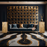 Торшер прямоугольный из натурального камня Calcite Geometry варинант исполнения - 11 | Loft Concept в Барнауле