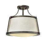 Потолочный светильник со светлым текстильным абажуром Hinkley варинант исполнения - 1 | Loft Concept в Барнауле
